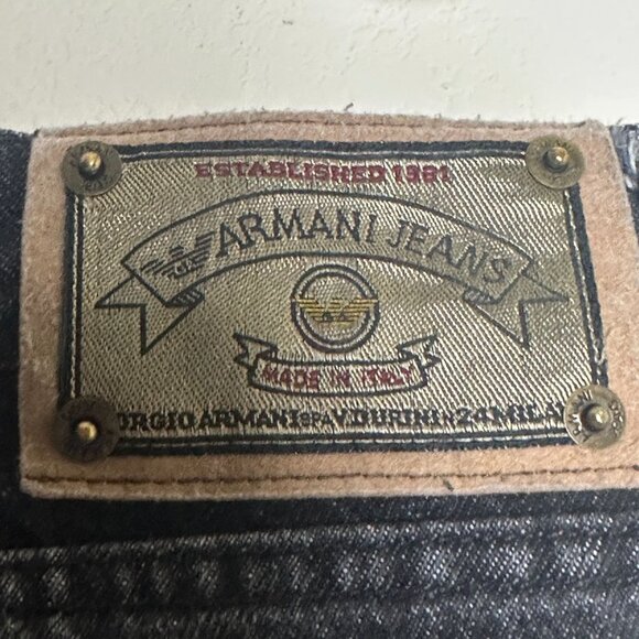 VTG AX Armani Exchange Designer Denim Jeans Pants Light Black Wash Men 32 Street - Picture 5 of 16